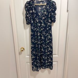 Beautiful floral wedding guest dress